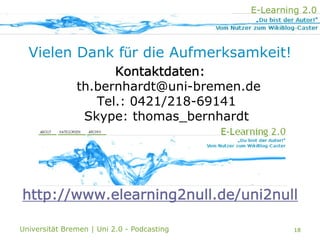 Uni 2.0 | VT Podcasting