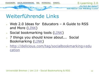 Uni 2.0 | VT Social Bookmarking & RSS