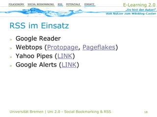 Uni 2.0 | VT Social Bookmarking & RSS