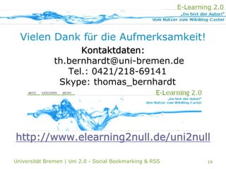 Uni 2.0 | VT Social Bookmarking & RSS