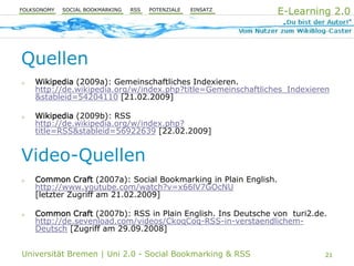 Uni 2.0 | VT Social Bookmarking & RSS