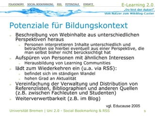 Uni 2.0 | VT Social Bookmarking & RSS