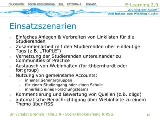 Uni 2.0 | VT Social Bookmarking & RSS