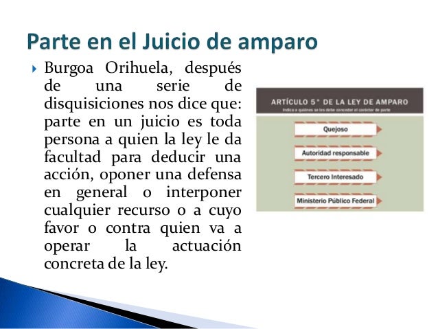 Unidad 6. Partes en el juicio de amparo