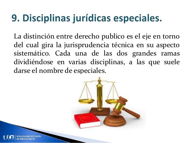 Unidad 9. Disciplinas jurídicas especiales