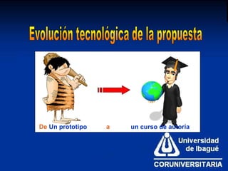 Evolución tecnológica de la propuesta De Un prototipo a un curso de autoría