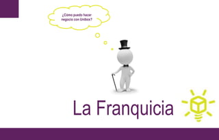 La Franquicia
¿Cómo puedo hacer
negocio con Unibox?
 