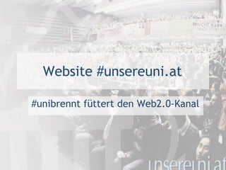 Website #unsereuni.at ,[object Object]