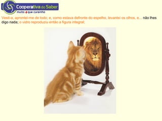 Vesti-a, aprontei-me de todo; e, como estava defronte do espelho, levantei os olhos, e... não lhes
digo nada; o vidro reproduziu então a figura integral;
 