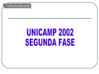 UNICAMP 2002 SEGUNDA FASE 