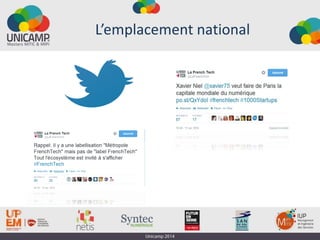13
L’emplacement national
 