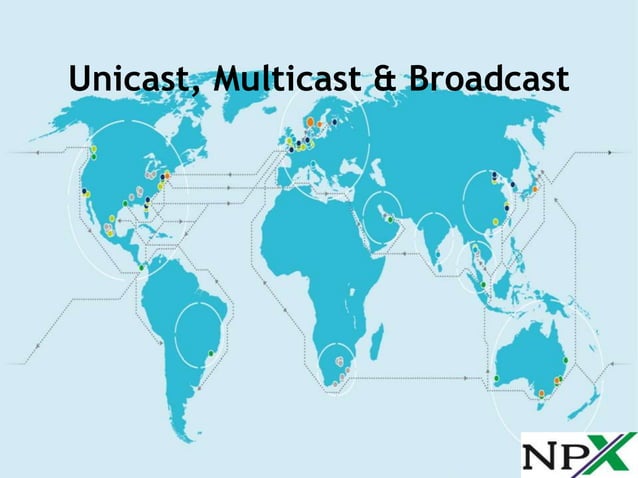 Unicast Multicast Broadcast Communication Types | PPT