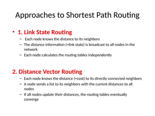 Computer Network - Unicast Routing Distance vector Link state vector | PPT