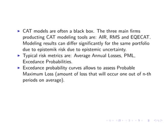 Cat Bond and Traditional Insurance | PDF