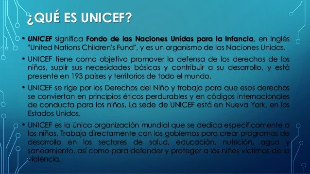 UNICEF, un poco de Historia