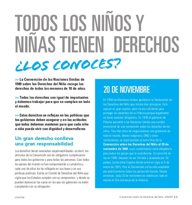 Convención sobre los Derechos del Niño Versión resumida