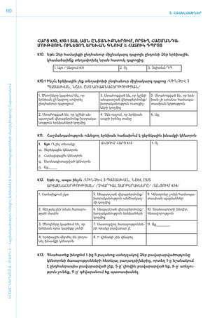 110                                                                                                                                                                                                                      5. ՀԱՎԵԼՎԱԾՆԵՐ




                                                                                                                                     Հ
                                                                                                                                     ­ ԱՐՑ K10, K10.1 ՏԱԼ ԱՅՆ ԸՆ­ Ա­ ԻՔ­ Ե­ ՈՒՄ, ՈՐ­ ԵՂ ՀԱՇՄԱՆԴԱ­
                                                                                                                                                                Տ Ն    Ն Ր         Տ
                                                                                                                                     ՄՈՒԹՅՈՒՆ ՈՒ­ Ե­ ՈՂ Ե­ Ե­ ԱՆ ԳՆՈՒՄ Է ՀԱՏՈՒԿ ԴՊ­ ՈՑ
                                                                                                                                                     Ն Ց     Ր Խ                         Ր

                                                                                                                                     K10.	 Ե­թե Ձեր հա­մայն­քի ը­նդ­հա­նուր միջ­նա­կարգ դպ­րոցն ըն­դու­նի Ձեր ե­րե­խային,
                                                                                                                                           կհա­մա­ձայ­նե տե­ղա­փո­խել նրան հատուկ դպ­րո­ցից
                                                                                                                                                        ՞ք
                                                                                                                                               1. Այո / Ան­ ում K11
                                                                                                                                                          ց                              2. Ոչ              3. Չ­գի­տեմ/ԴՊ


                                                                                                                                     K10.1 Ին­չո ե­րե­խային չեք տե­ղա­փո­խի ը­նդ­հա­նուր միջ­նա­կարգ դպ­րոց /­ՄԻՆ­ՉԵՎ 3
                                                                                                                                                ՞ւ
ԽՈՍՔԸ ՆԵՐԱՌՄԱՆ ՄԱՍԻՆ Է - ­Հաշ­ման­դա­մություն ու­նե­ցող ե­րե­խա­նե­րի հա­մար ծա­ռայություն­նե­րի մատ­չե­լի­ությու­նը Հայաս­տա­նում




                                                                                                                                           ՊԱ­ՏԱՍ­ԽԱՆ, ՆՇԵԼ Ը­ՍՏ Ա­ՌԱՋ­ՆԱ­ՀԵՐ­ԹՈՒԹՅԱՆ/

                                                                                                                                     1. Ծնող­ ե­ ը կար­ ում են, որ
                                                                                                                                            ն ր       ծ                     3. Մտա­ ոգ­ ած են, որ կլի­ ի
                                                                                                                                                                                   հ վ                 ն      5. Մտա­ ոգ­ ած են, որ ե­ ե­
                                                                                                                                                                                                                    հ վ              ր
                                                                                                                                     ե­րեխան չի կա­րող սո­վո­րել            ան­պատ­շաճ վե­րա­բեր­մունք/       խան չի ստանա հա­ ա­ ա­
                                                                                                                                                                                                                                 մ պ
                                                                                                                                     ը­նդհանուր դպ­րո­ցում                  խտ­րա­կա­նու­թյուն ուսու­ցիչ­     տաս­խան կրթու­թյուն
                                                                                                                                                                            ների կող­մից

                                                                                                                                     2. Մտա­ ոգ­ ած են, որ կլի­ ի ան­
                                                                                                                                             հ վ                  ն    4. Չեն ուզում, որ ե­ ե­ ան
                                                                                                                                                                                          ր խ                 6. Այլ
                                                                                                                                     պատ­շաճ վե­րա­բեր­մունք/խտ­րա­կա­ ապ­րի ի­րենց տա­նը
                                                                                                                                     նու­թյուն ե­րե­խա­նե­րի կող­մից


                                                                                                                                     K11.	 Հաշ­ման­դա­մու­թյուն ունե­ցող ե­րե­խան հա­ճա­խո է ցե­րե­կային խնամ­քի կենտրոն
                                                                                                                                                                                          ՞ւմ

                                                                                                                                     1.	Այո /Նշել տե­սա­կը.                 ԱՆ­ ՈՒՄ ՀԱՐՑ K13
                                                                                                                                                                              Ց                               1. Ոչ

                                                                                                                                     ա.	 Ցե­րե­կային կենտ­րոն
                                                                                                                                     բ.	­Հա­մայն­քային կենտ­րոն
                                                                                                                                     գ.	­Մաս­նա­գի­տաց­ված կենտ­րոն­
                                                                                                                                     դ.	Այլ_____


                                                                                                                                     K12.	 Ե­թե ոչ, ա­պա ին­չո /­ՄԻՆ­ՉԵՎ 3 ՊԱ­ՏԱՍ­ԽԱՆ, ՆՇԵԼ Ը­ՍՏ
                                                                                                                                                              ՞ւ
                                                                                                                                           Ա­ՌԱՋՆԱՀԵՐԹՈՒԹՅԱՆ/ /Չ­ԿԱՐ­ԴԱԼ ՏԱՐ­ԲԵ­ՐԱԿ­ՆԵ­ՐԸ/ /ԱՆ­ՑՈՒՄ K14/

                                                                                                                                     1. Հա­մայն­քում չկա                5. Ան­պատ­շաճ վե­րա­բեր­մունք/      9. Կենտ­րո­նը չու­նի հա­մա­պա­
                                                                                                                                                                        խտ­րա­կա­նու­թյուն ան­ձնա­կազ­      տաս­խան պայ­ման­ներ
                                                                                                                                                                        մի կող­մից

                                                                                                                                     2. Տե­ յակ չեն նման ծառա­ու­
                                                                                                                                          ղ                  յ          6. Ան­պատ­շաճ վերաբերմունք/         10. Տրանսպորտի խնդիր,
                                                                                                                                     թյան մա­սին                        խտ­րա­կա­նու­թյուն ե­րե­խա­նե­րի    հեռավորություն
                                                                                                                                                                        կող­մից

                                                                                                                                     3. Ծնող­ ե­ ը կար­ ում են, որ
                                                                                                                                             ն ր      ծ                 7. Մա­տուց­վող ծա­ռա­յու­թյուն­նե­ 11. Այլ________
                                                                                                                                     ե­րե­խան դրա կարի­քը չու­նի        րի ո­րա­կը բա­վա­րար չէ

                                                                                                                                     4. Ե­րե­խային մեր­ժել են ըն­դու­   8. Ի վի­ ա­ ի չեն վճա­ ել
                                                                                                                                                                               ճ կ           ր
                                                                                                                                     նել խնամ­ ի կենտրոն
                                                                                                                                               ք



                                                                                                                                     K13.	 Գնա­հա­տեք խնդ­րեմ 1-ից 5 բա­լա­նոց սանդ­ղա­կով Ձեր բա­վա­րար­վա­ծու­թյու­նը
                                                                                                                                           կենտ­րո­նի ծա­ռա­յու­թյուն­նե­րի հետևյալ բա­ղադ­րիչ­նե­րից, որ­տեղ 1-ը նշա­նա­կում
                                                                                                                                           է ը­նդ­հան­րա­պես բա­վա­րար­ված չեք, 5-ը` լի­ո­վին բա­վա­րար­ված եք, 6-ը` ա­ռն­չու­
                                                                                                                                           թյուն չու­ եք, 9-ը` դժվարանում եք պա­ աս­ ա­ ել.
                                                                                                                                                    ն                             տ խ ն
 