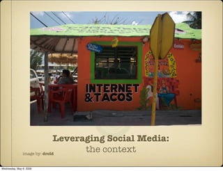 Presentation for UNICEF comms workshop - Panama, May 2009