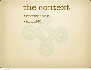 Presentation for UNICEF comms workshop - Panama, May 2009