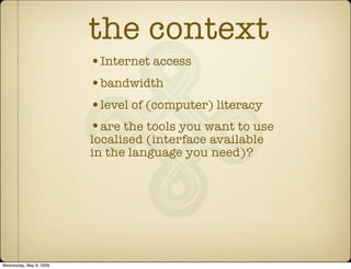 Presentation for UNICEF comms workshop - Panama, May 2009