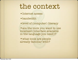 Presentation for UNICEF comms workshop - Panama, May 2009