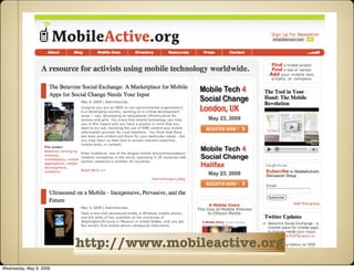 Presentation for UNICEF comms workshop - Panama, May 2009