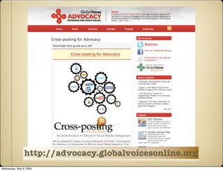 Presentation for UNICEF comms workshop - Panama, May 2009