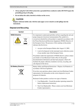 Unicel DxI - manual de operador ingles | PDF