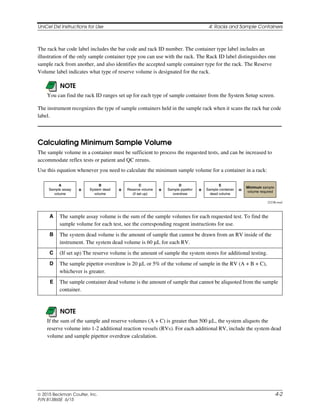 Dxi Sample Rack Unicel DxI - manual de operador ingles | PDF