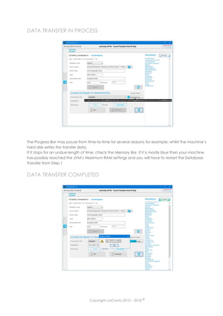 Uni centa opos data transfer guide | PDF