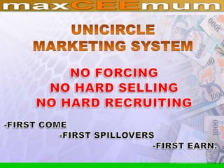 Unicircle marketing system-maxCEEmum Dumaguete