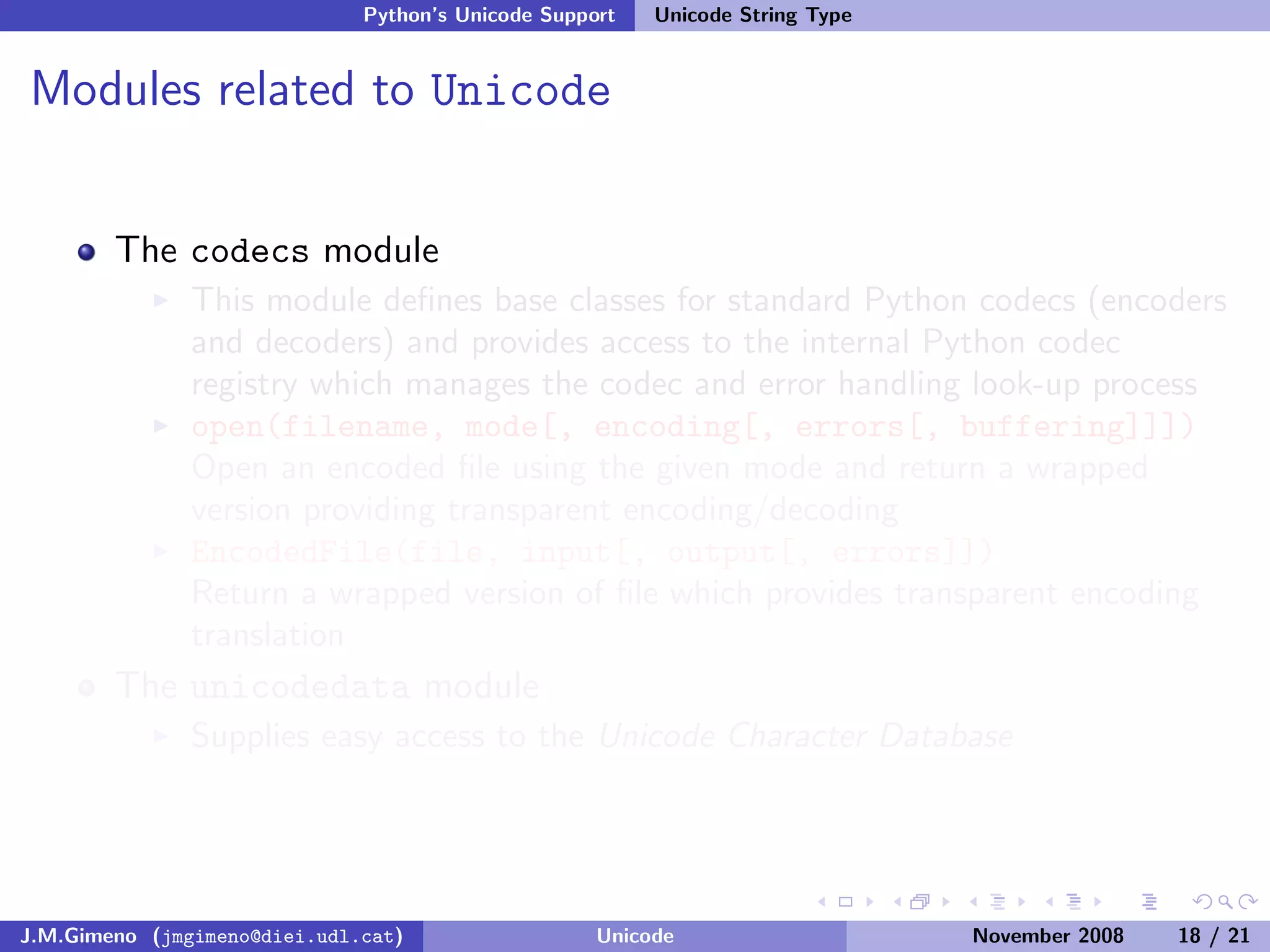 Unicode (and Python)