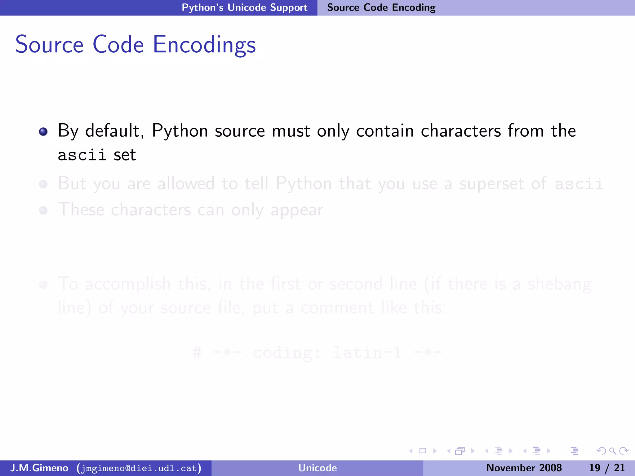 Unicode (and Python)