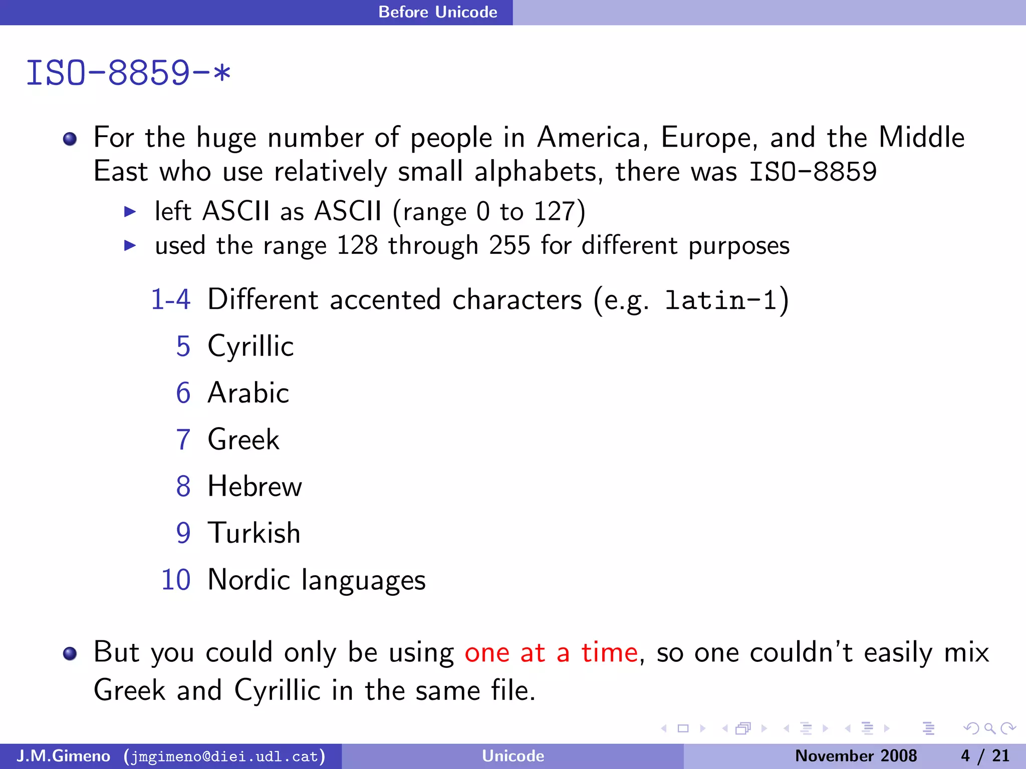 Unicode (and Python)