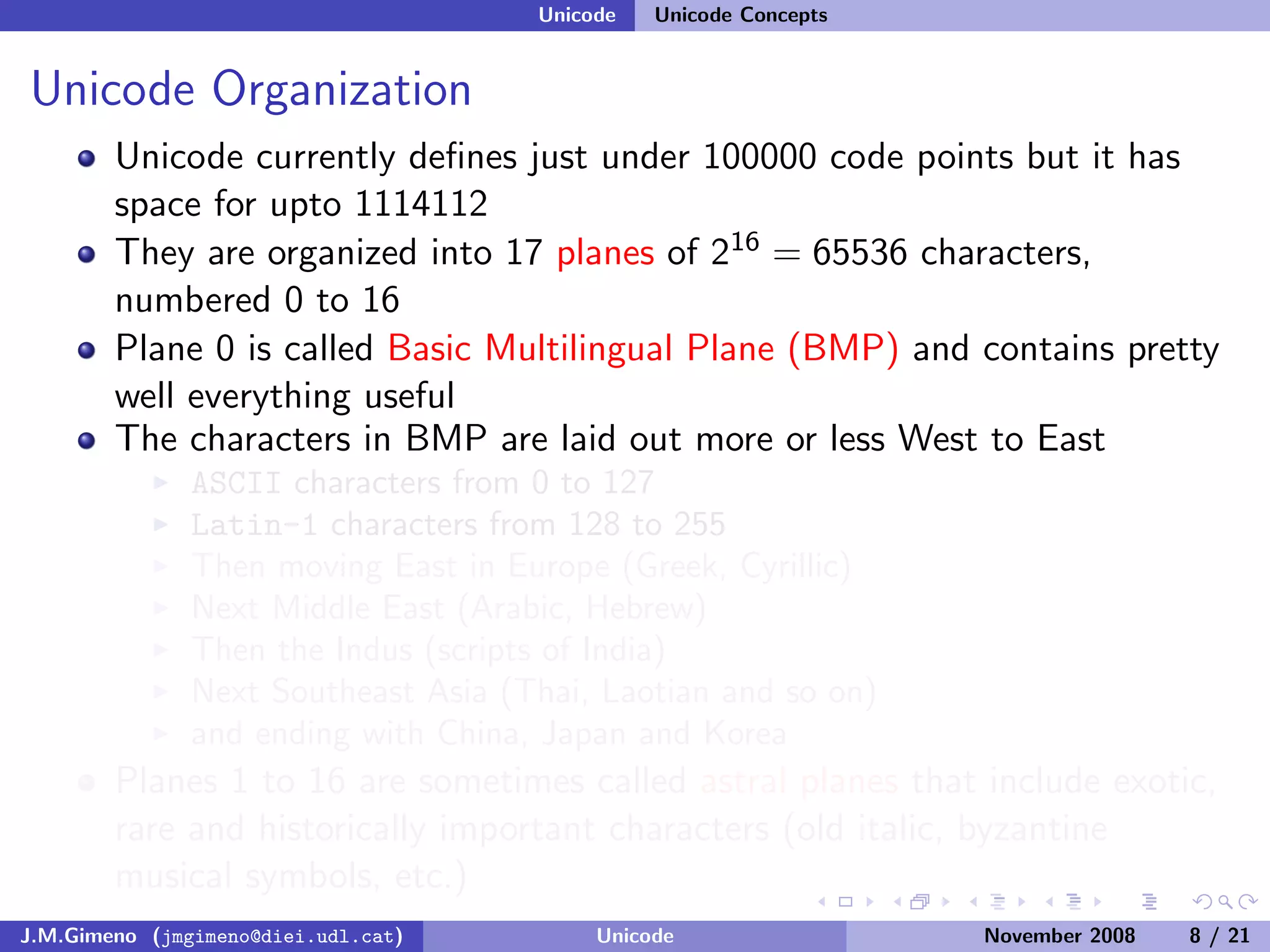 Unicode (and Python)