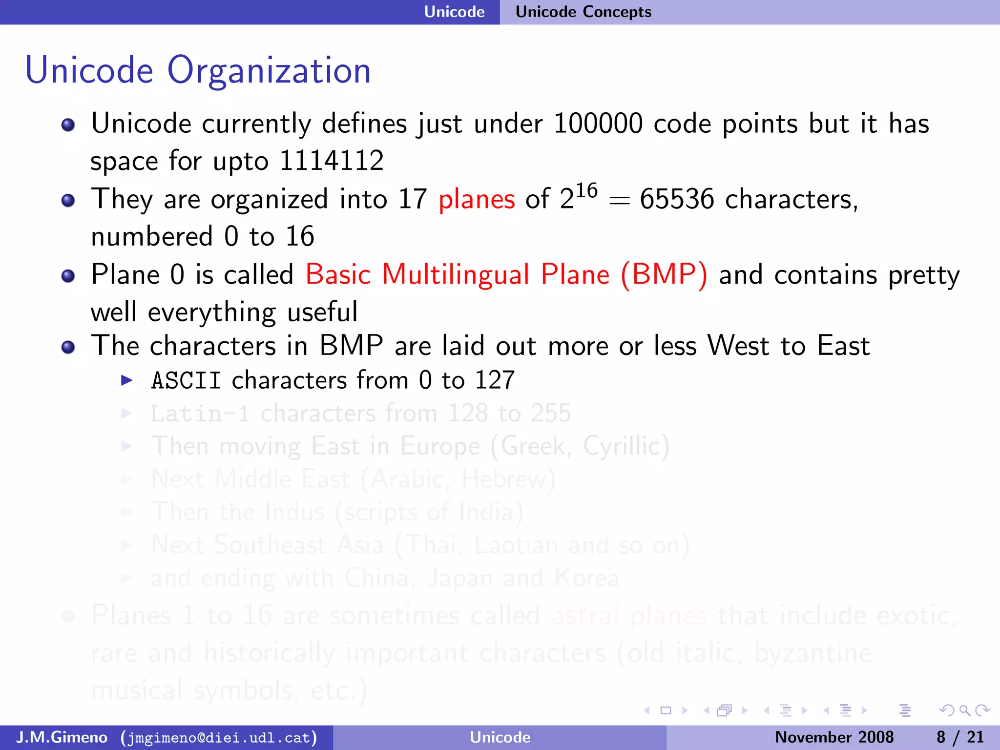Unicode (and Python)