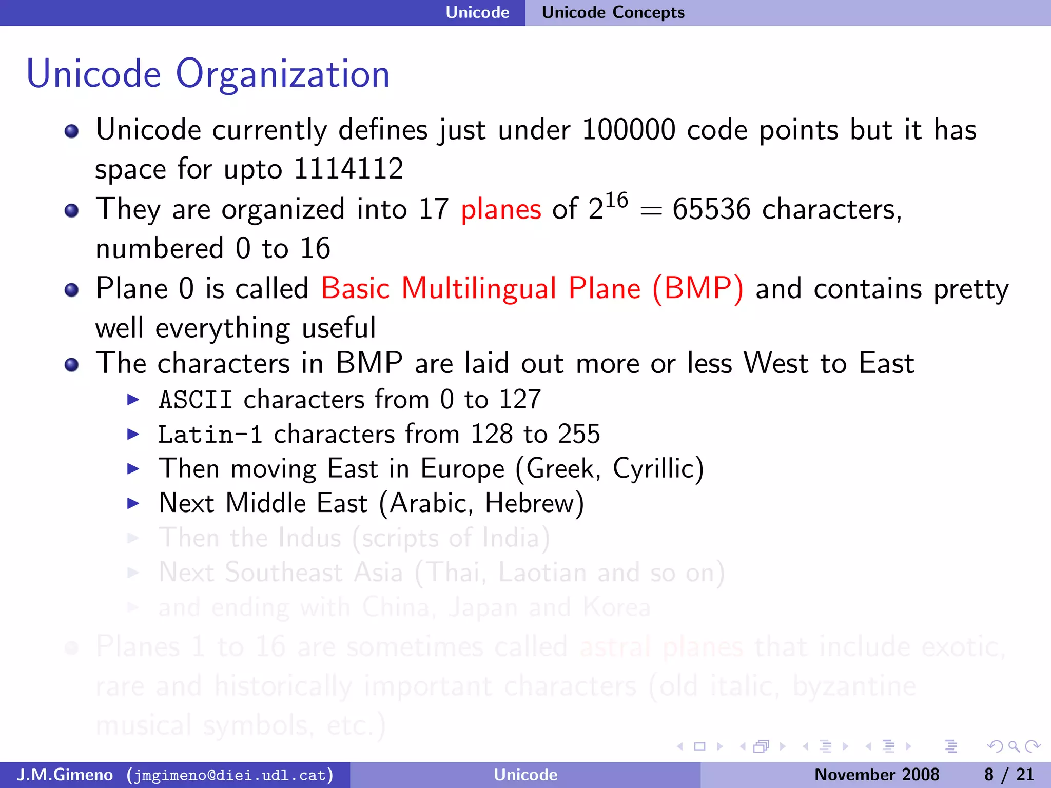 Unicode (and Python)