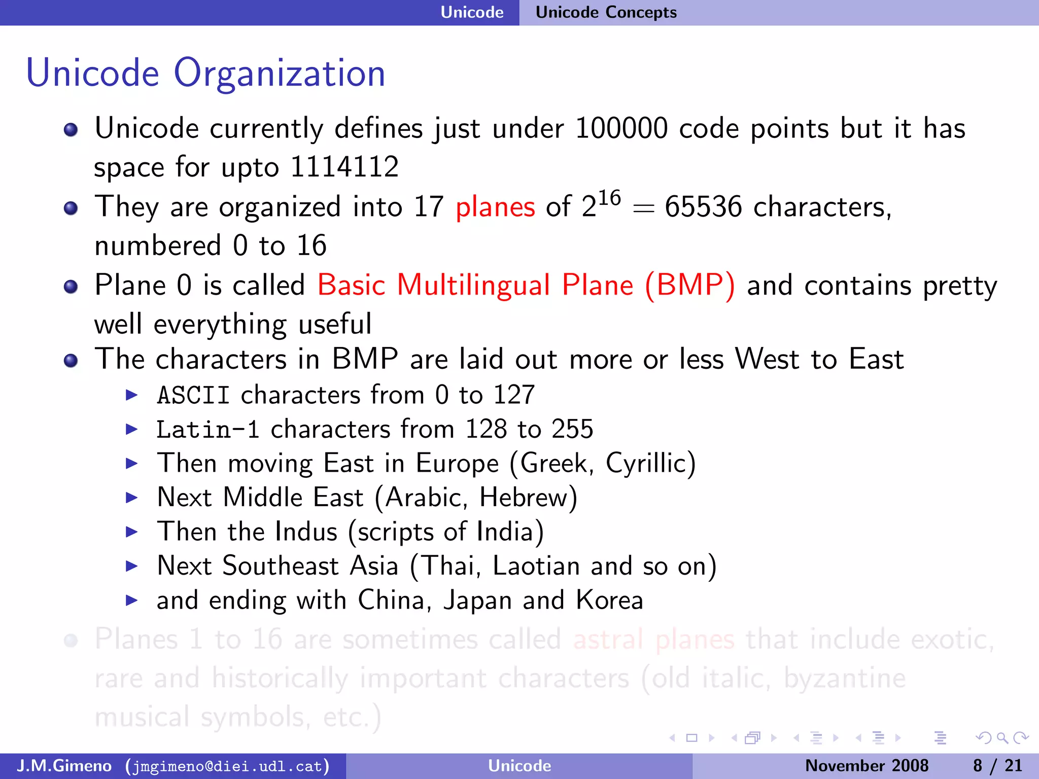 Unicode (and Python)
