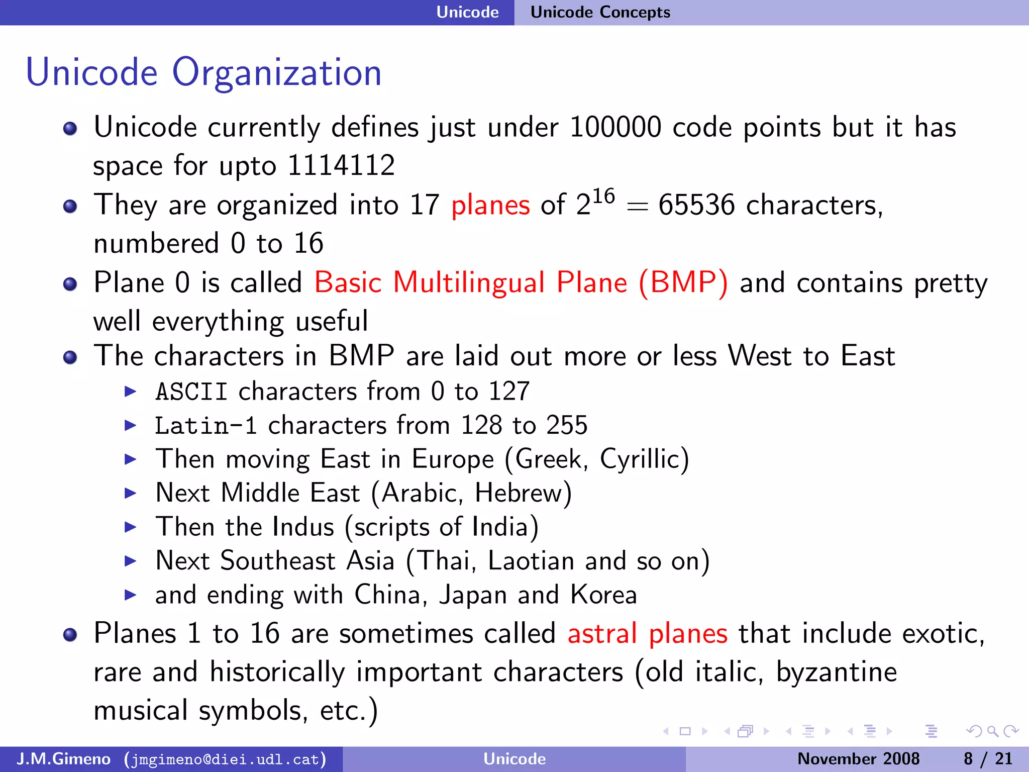 Unicode (and Python)