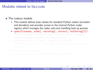 Unicode (and Python)