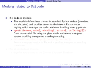 Unicode (and Python)