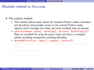 Unicode (and Python)