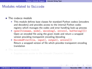 Unicode (and Python)