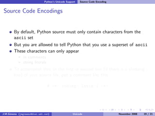 Unicode (and Python)