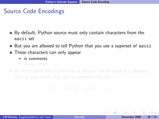 Unicode (and Python)