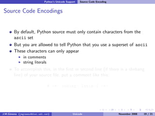 Unicode (and Python)