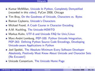 Unicode (and Python)
