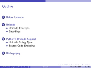 Unicode (and Python)