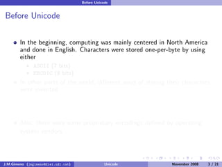 Unicode (and Python)