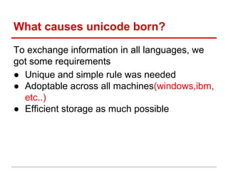 Unicode basics in python | PDF | Computing | Technology & Computing